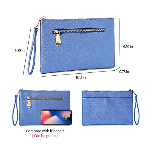 Large Wristlet for Women,U+U Soft PU Leather Clutch Wallets with Power Bank,Hangbags for iphone 7 Plus Case