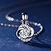 Alberoo 925 Sterling Silver Cubic Zirconia Four Leaf Clover Pendant Necklace…