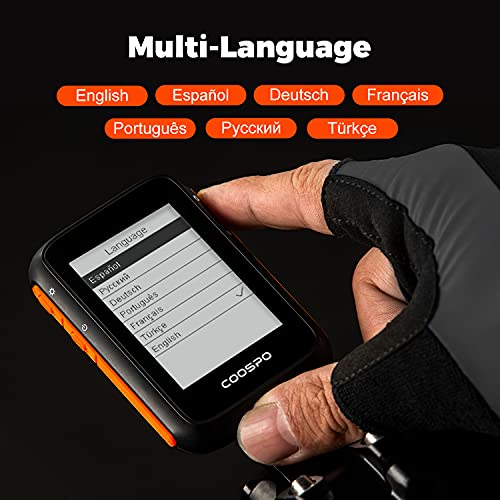 CooSpo Bike Computer Wireless GPS,Bike Speedometer Auto Backlight