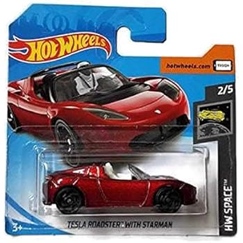 Amazoncom Hot Wheels Tesla Roadster With Starman On Short