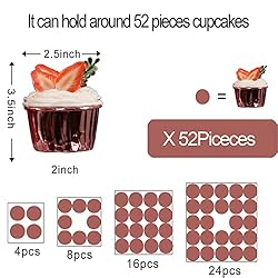 Yumhouse Cupcake Stand for 50 Cupcakes,4-Tier