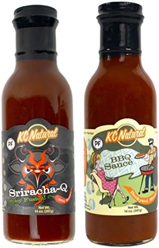 Paleo Barbecue Sauce Combo Pack, Backyard Blend and Sriracha-Q, 14 oz each