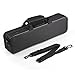 Vangoa Flute Case Carrying Bag Waterproof Lightweight for 16 Holes Flute C Foot with Adjustable Shoulder Strap and Exterior Pocket