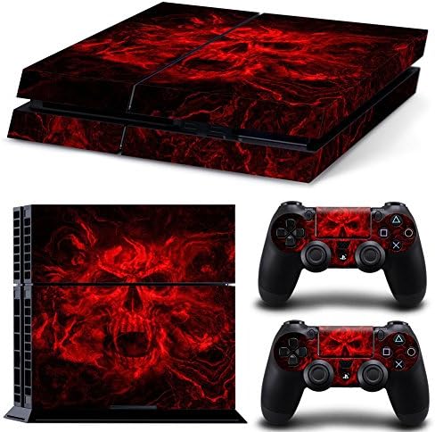 Vinyl Decal Protective Skin Cover Sticker for Sony PS4 Console And 2 Dualshock Controllers #02