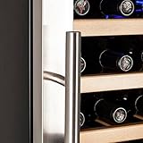Koldfront 32 TWR327ESS Bottle Free Standing Dual Zone Wine Cooler - Black and Stainless Steel