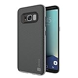 Samsung Galaxy S8+ Case, Ubittek Flexible Inner Protection and Reinforced Hard Bumper Frame Case for Samsung Galaxy S8 Plus - 2017 (Black/Silver)