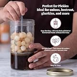 Kilner 1 Litre Pickle Jar with Silicone Lifter Wide Mouth view 4