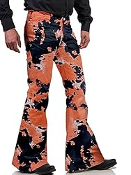Men's Bell Bottom Pants 70s 60s Outfits for Men,Tie