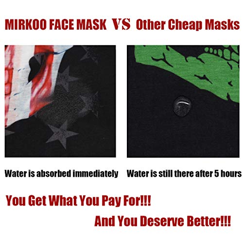 image for MIRKOO 3D Breathable Seamless Tube Face Mask, Dust-proof Windproof UV 