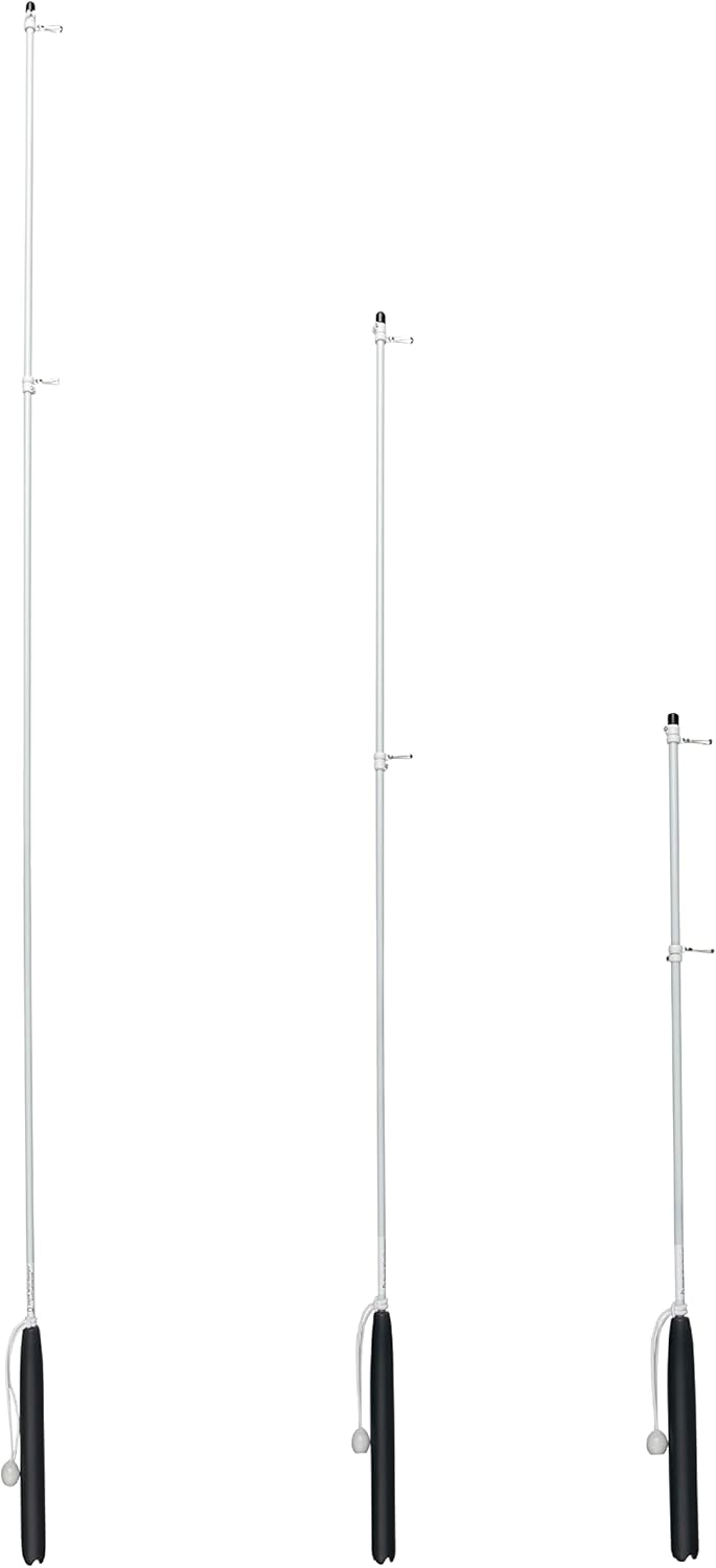 Flagpole Hardware - South Wind Designs Premium Boat Rod Holder Flagpole with Rotating Flag mounts. Options Include 12x18 or 2x3' Embroiderd American Flag, 3x5' Poly American Flag or Dive Flag.