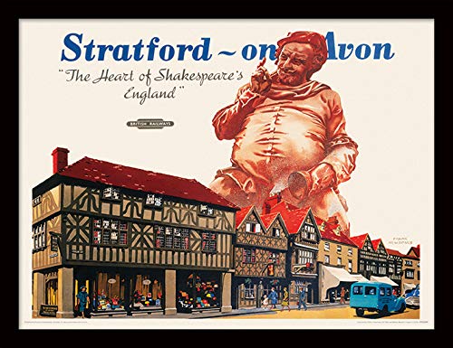 National Railway Museum 30x40cm Framed Print - Stratford on Avon (The Heart of Shakespeare's England by Frank Newbold)