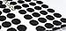 Strenco 3/4 Inch - Pack of 500 Sets - Adhesive Hook and Loop Dots Black - 1000 PCS - 20 mm Coins