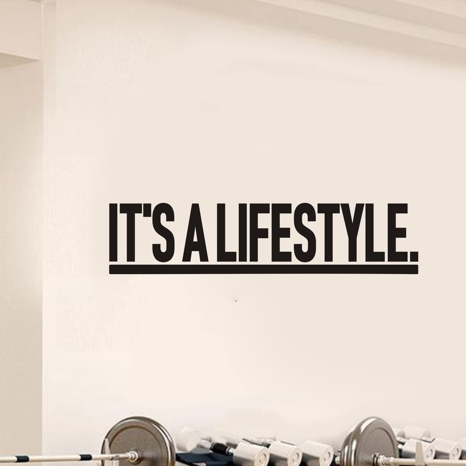 Inspirational Quotes Family Wall Decals: Home Vinyl Art Wall Stickers for Kitchen Living Room - It's a Lifestyle 35" X 8"