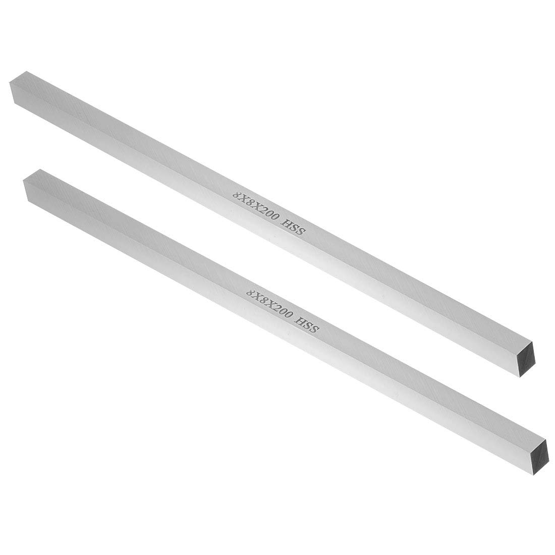 sourcing map HSS Lathe Tool Bit 8mm x 8mm x 200mm, Square Lathe Turning Tool Blanks