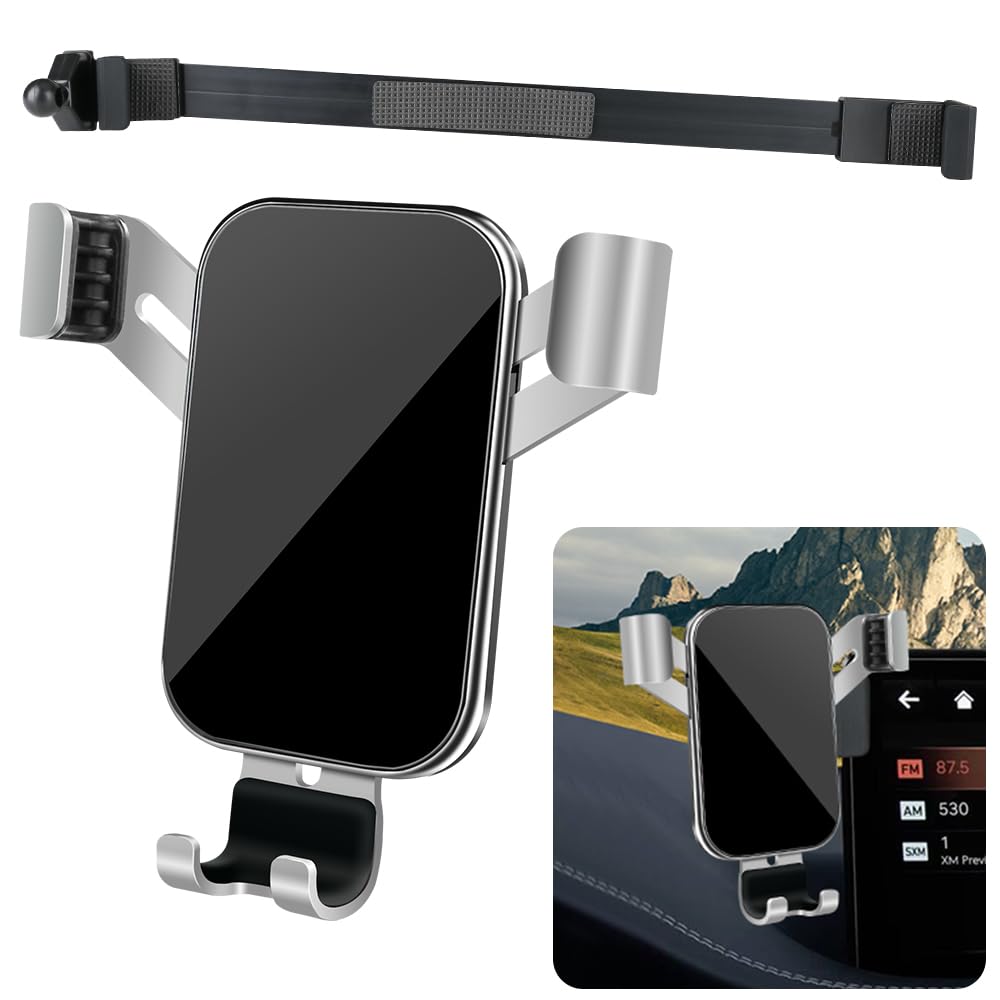 Photo 1 of LUNQIN Car Phone Holder for Genesis GV70 2022-2025 and Genesis GV80 2021-2024 and G80 2021-2024 Auto Interior Accessories Best Cell Phones Mount Cellphone Mobile Cradle Charging Screen Stand