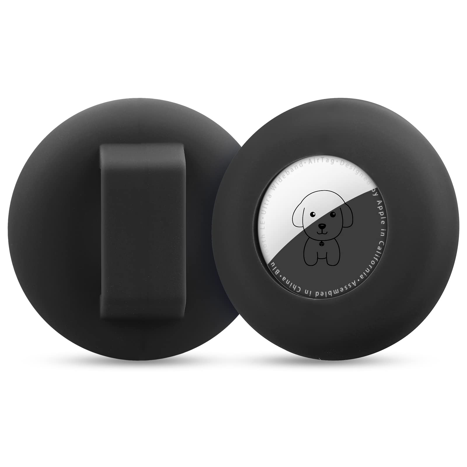 WALLFID Holder Compatible with AirTag 1st (2021 & 2nd Generation (2026), Silicone Pet Collar Case for Dogs and Cats, Secure Protective Cover, Anti-Loss Tracker Mount