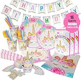ecoZen Lifestyle Ultimate Unicorn Party Supplies for Birthday Party | Best Value Unicorn Decorations Set That Give to Make a Magical Memorable Party