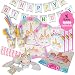 ecoZen Lifestyle Ultimate Unicorn Party Supplies for Birthday Party | Best Value Unicorn Decorations Set That Give to Make a Magical Memorable Party