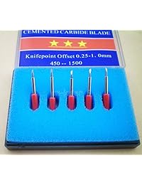 1 Holder + 15pcs 5 x 30 + 5 x 45 + 5 x 60 Cuchillas para Roland Vinyl Cutter Blade Soporte