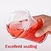 Golden Apple, 24oz-50sets. Clear Plastic Cups with Flat lids with Straw Slot(50Cups + 50lids)…