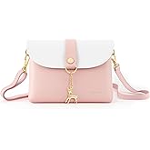 Small Crossbody Purse, PU Leather Small Purse for Girls With Pendant With Strap/Gold Chain Strap