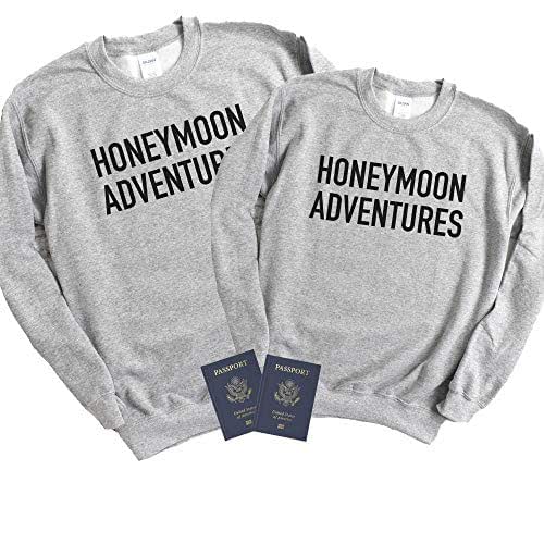 Honeymoon Adventures, Matching Honeymoon Sweatshirts, Just
