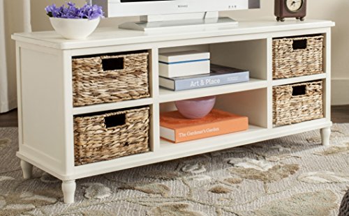 Safavieh American Homes Collection Rooney Distressed White Entertainment Unit