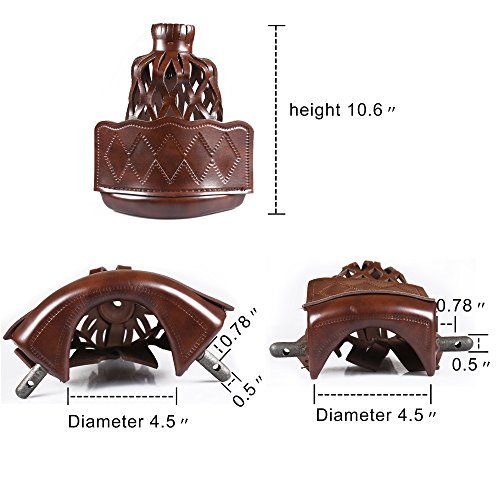 ISPIRITO Billiard Pockets PU Leather Pool Table Pockets Shield Set with Screws Diamond Pattern Retro Design Drop Bag Nets Heavy Duty Snooker Table Web, Set of 6