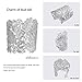 eManco Adjustable Vintage Lace Wide Cuff Bangles Bracelets for Women Silver Plated Wedding Jewelry Accesories
