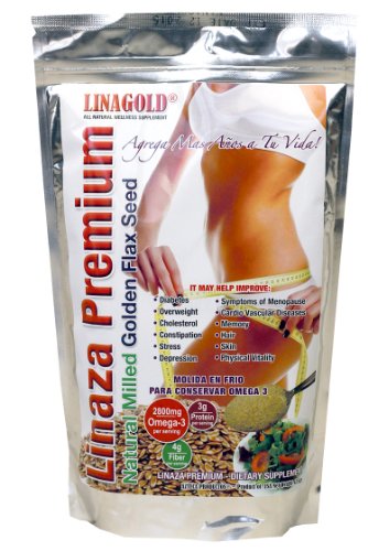 Linaza Premium Flaxseed Dietary Supplement (15oz) by LinaGold Linaza Premium Flaxseed Dietary Supplement (15oz) by LinaGold
