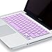 Kuzy Keyboard Cover Compatible with Pro 13 15 17 inch and Air 13.3 inch Silicone Skin Protector, Light Purple