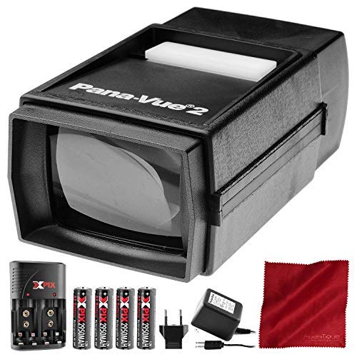 Pana-Vue 2 Illuminated Slide Viewer + Transformer + Battery & Charger Kit Deluxe Bundle