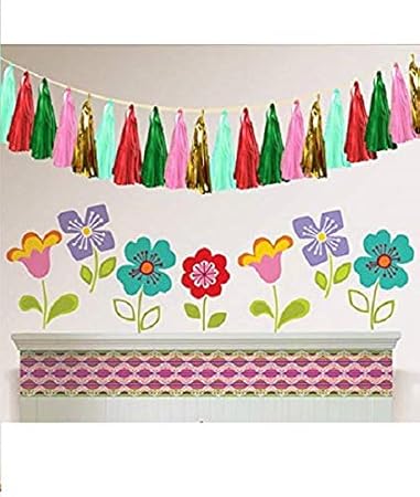 Kala Decorators Gold Red Green Pink 40 Pcs Total Tissue Paper
