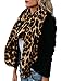 Huiyuzhi Womens Casual Warm Color Block Plaid Blanket Scarf Gorgeous Wrap Shawl (One Size, A-Leopard-black)