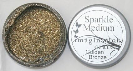 Imagination Crafts Glitter Sparkle Medium Clear Gel 50ml - Golden Bronze
