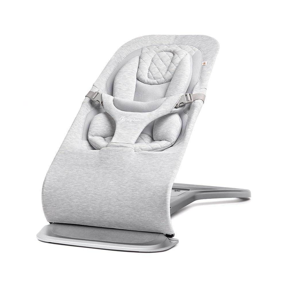 Photo 1 of Ergobaby Evolve 3-in-1 Bouncer, Adjustable Multi Position Baby Bouncer Seat, Fits Newborn to Toddler, Light Grey