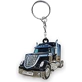 Personalized Trucker Shaped Keychain, Custom Keychains for Men Gifts, Customized Gift for Trucker