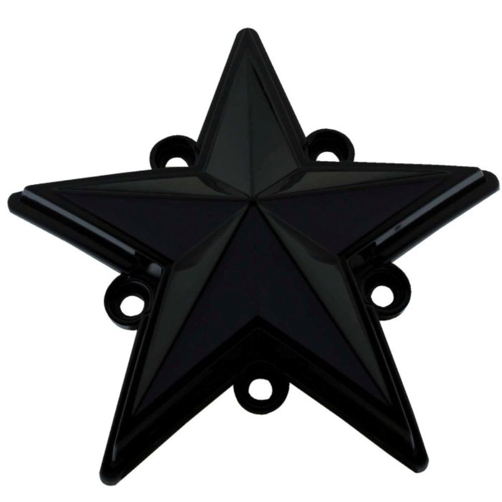 Photo 1 of WHEEL PROS XD Series by KMC Wheels XDSTAR-GB-PK Gloss Black XD Series Colored Replacement Star for Rockstar CAPS (5 Pack)