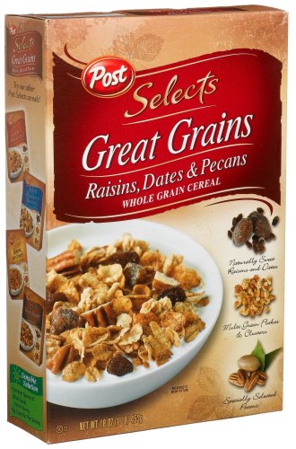 Post Selects Great Grains Raisin, Date & Pecan Cereal, 16-Ounce Box (Pack of 7) - //coolthings.us