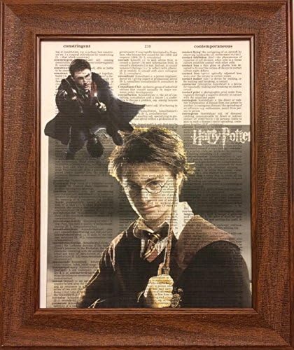 Harry Potter Movie Series Encyclopedia Book Page Artwork Print Picture Poster Home Office Bedroom Nursery Kitchen Wall Decor - unframed