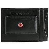 Genuine Leather Money Clip front pocket wallet with magnet clip and card ID Case