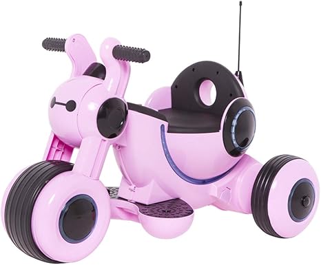 Amazon Co Jp キッズバイク 人々が座ることができる1台のおもちゃの車の中で充電男の子と女の子の赤ちゃんのベビーカー音楽2 1 5歳の子供の 電気乗っておもちゃの車の三輪車 ピンク ホーム キッチン