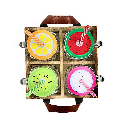 1 TheBarsentials+Colorful+Reusable+Fashioned+Drinking
