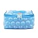 Lightaling 100pcs Blue Ocean Balls & Pit Balls Soft Plastic Phthalate & BPA Free Crush Proof - Reusable and Durable Storage Mesh Bag with Zipper