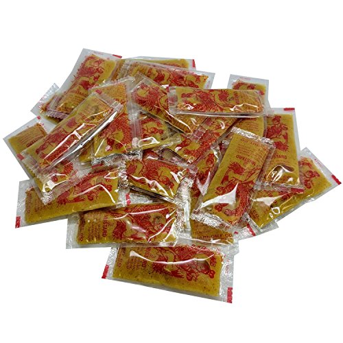 image for Chinese Mustard Sauce Packets (25 count), Chinese Take-out Box storage