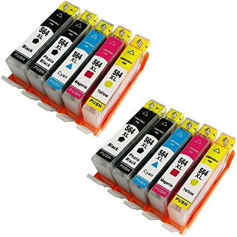 Bosumon Compatible Ink Cartridge Replacement for HP 564xl ( Black,Cyan,Magenta,Yellow , 10-Pack )