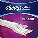 Always Radiant Infinity Overnight with Wings Scented Pads 24 Count