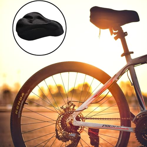 RIXOW Gel Saddle Cover Bicycle Saddle Cover Gel Cover for Road Bike Saddles Mountain Bike Saddle Protector for Bicycle Seat