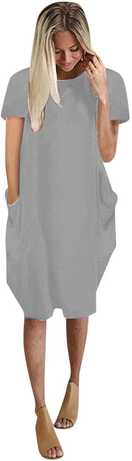 Robe Longue Femme Grande Taille Tee Shirt Manche Courte ...