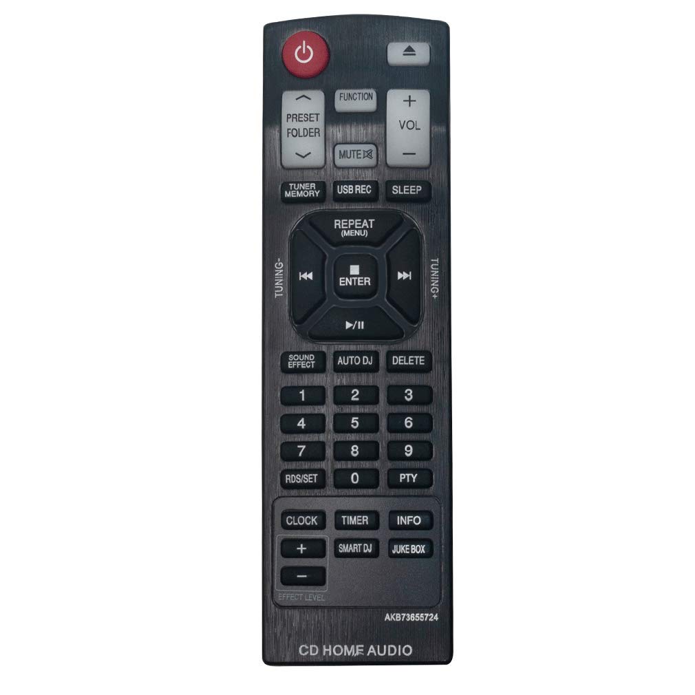 VINABTY AKB73655724 Remote Control fit for LG Mini Hifi Stereo System HOME AUDIO CM9730 24MA32D-PUN 24MA32DPU 24MA32DPUN M2452D